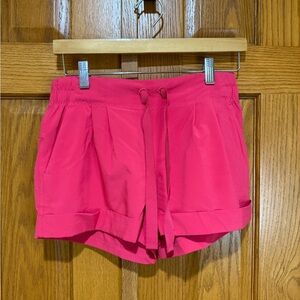 Lululemon Athletica Pink Athletic Shorts with Drawstring Waist Size 6